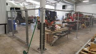 warehouse fence and gate